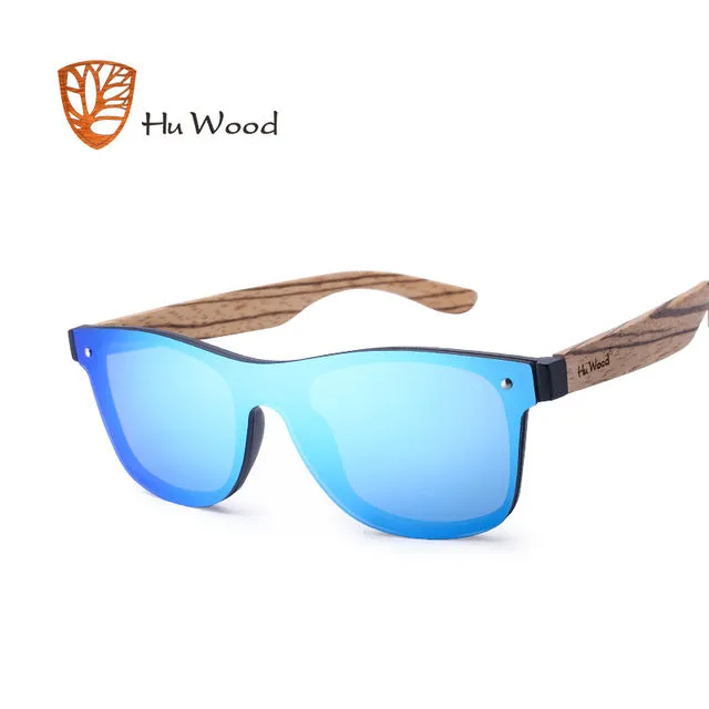 Hu Wood Brand Sunglasses Women Men Flat Lens Rimless Square Frame Gg 8021-1