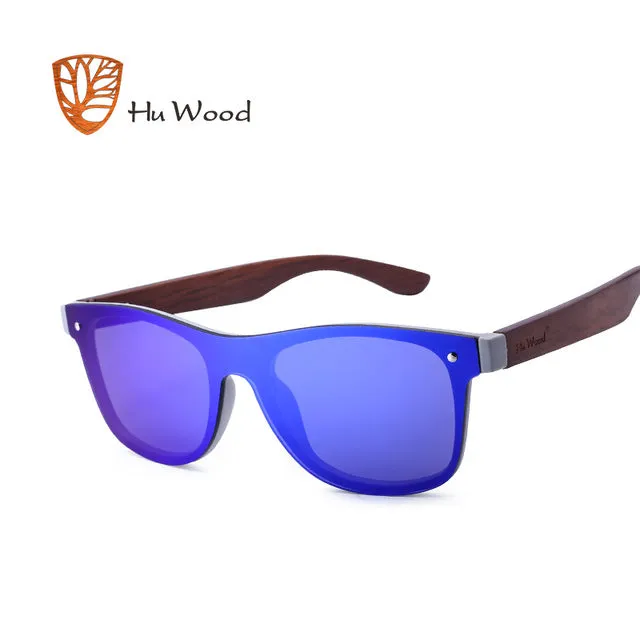 Hu Wood Brand Sunglasses Women Men Flat Lens Rimless Square Frame Gg 8021-1