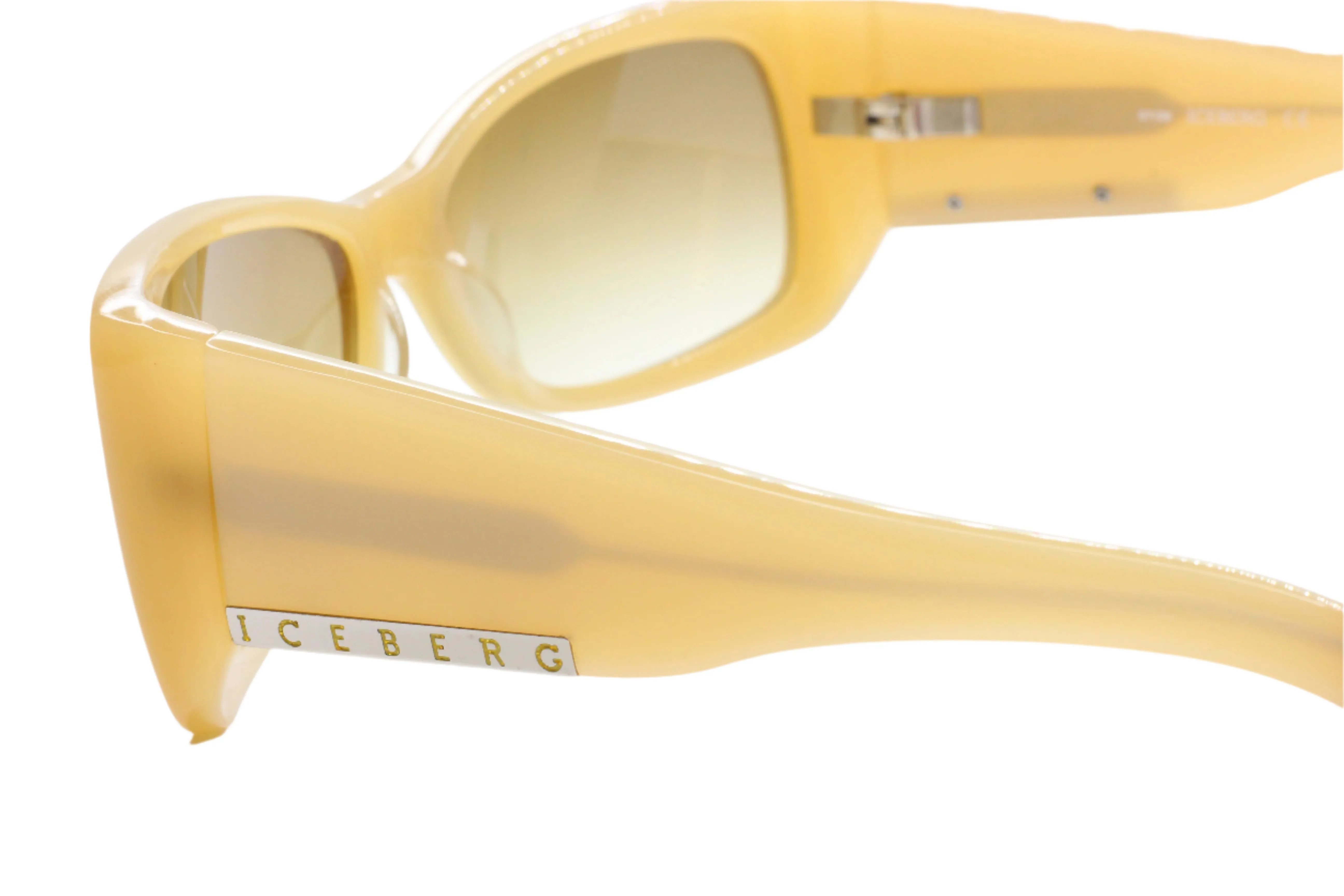 ICEBERG IC54202 07/08 NEW Acetate Off white Vintage Italy Sunglasses