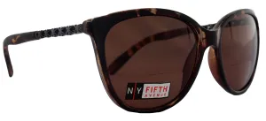 Iris, High-End Line Bifocal (Clear On Top) Reading Sunglasses for Women OR Non-Bifocal Readers Sunglasses (Brown Tortoiseshell ) NY Fifth Avenue