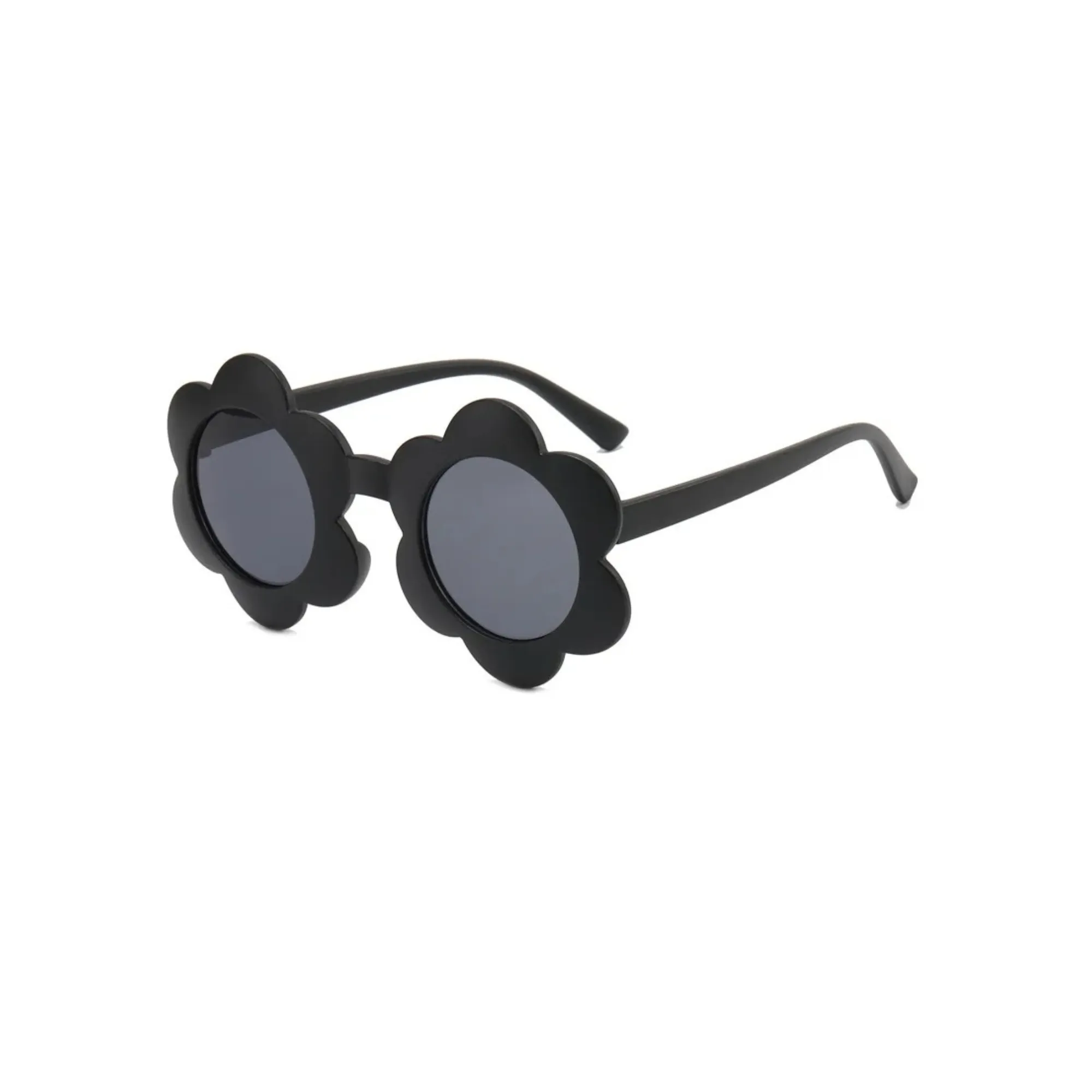 June Flower Sunglasses in Jet Black