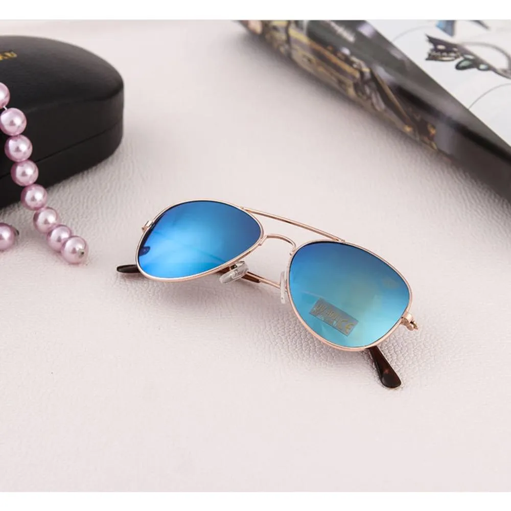 Kids Unisex Colourful Metal Frame Sunglasses