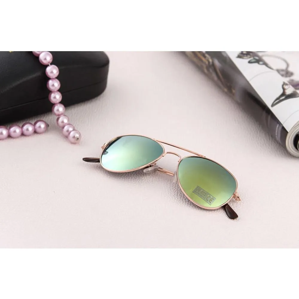 Kids Unisex Colourful Metal Frame Sunglasses