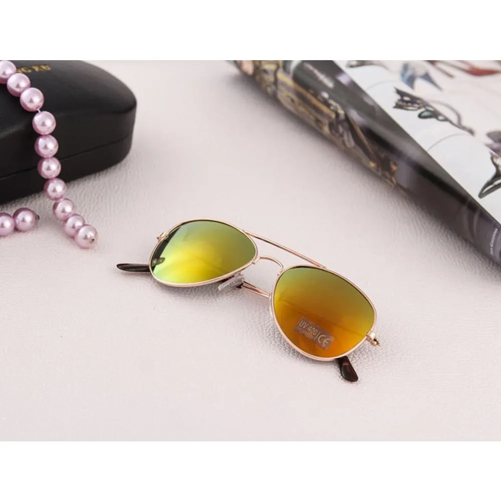 Kids Unisex Colourful Metal Frame Sunglasses