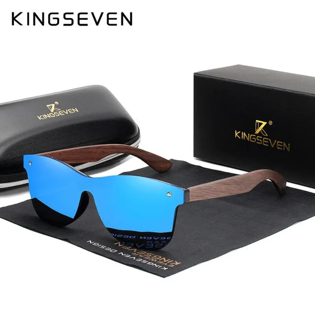 Kingseven Luxury Walnut Wood Sunglasses Polarized Wooden Women Men Nw-5504