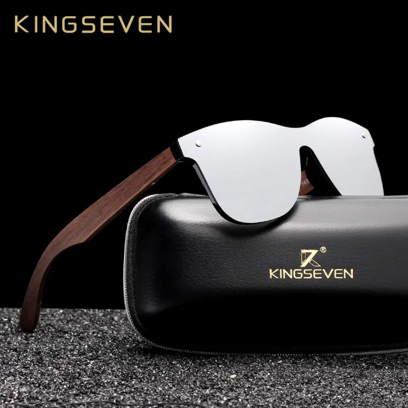 Kingseven Luxury Walnut Wood Sunglasses Polarized Wooden Women Men Nw-5504