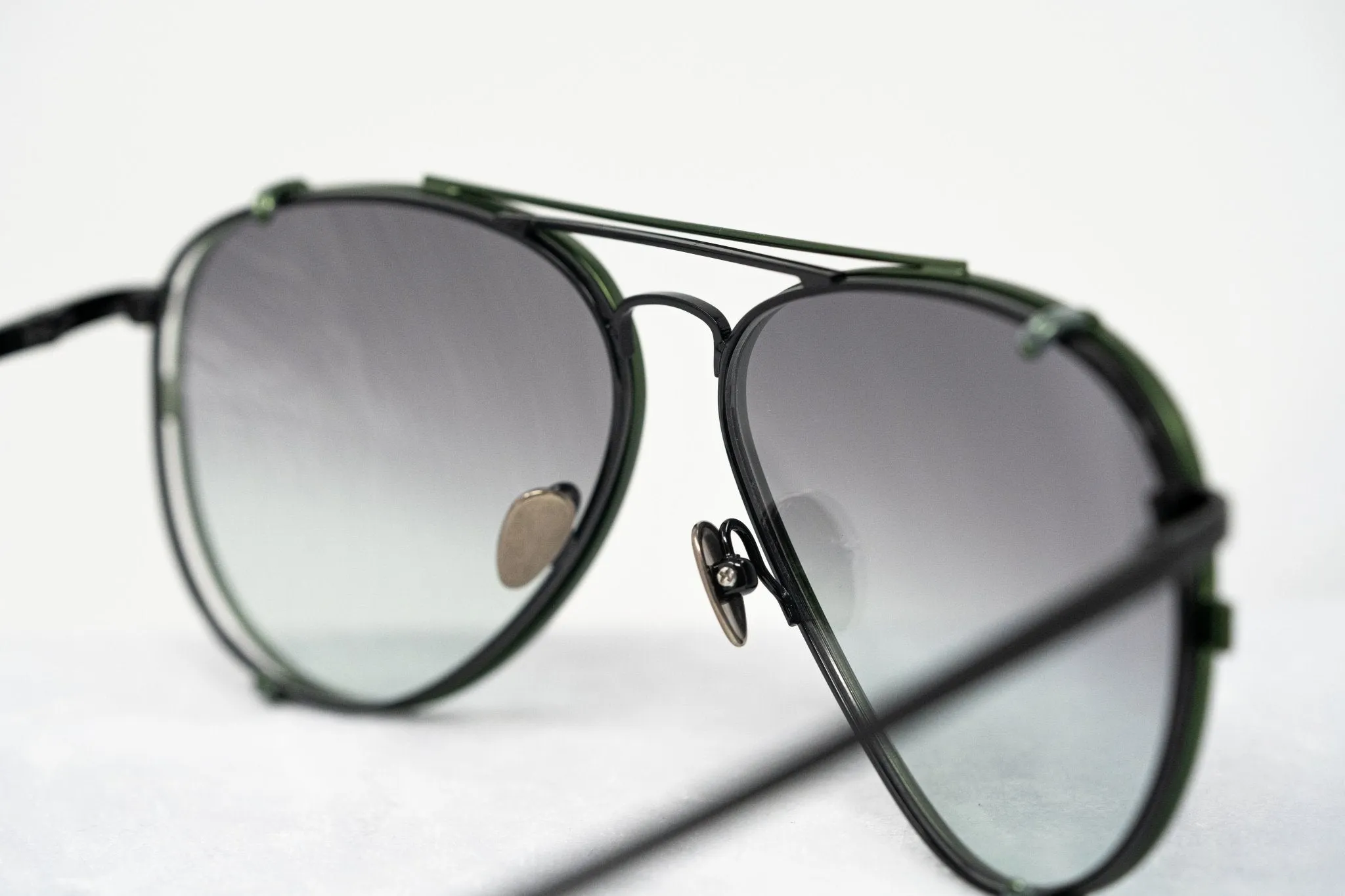 Kris Van Assche Sunglasses Green and Grey