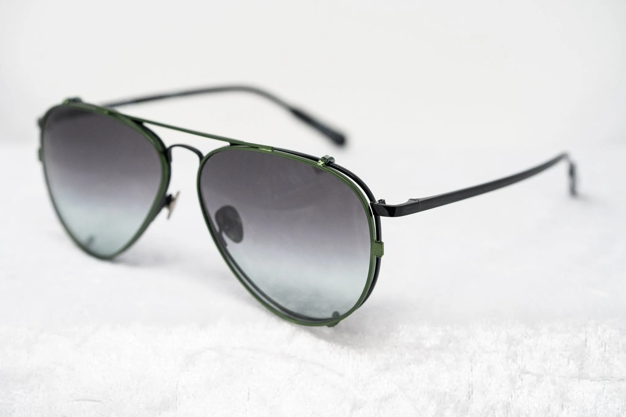 Kris Van Assche Sunglasses Green and Grey