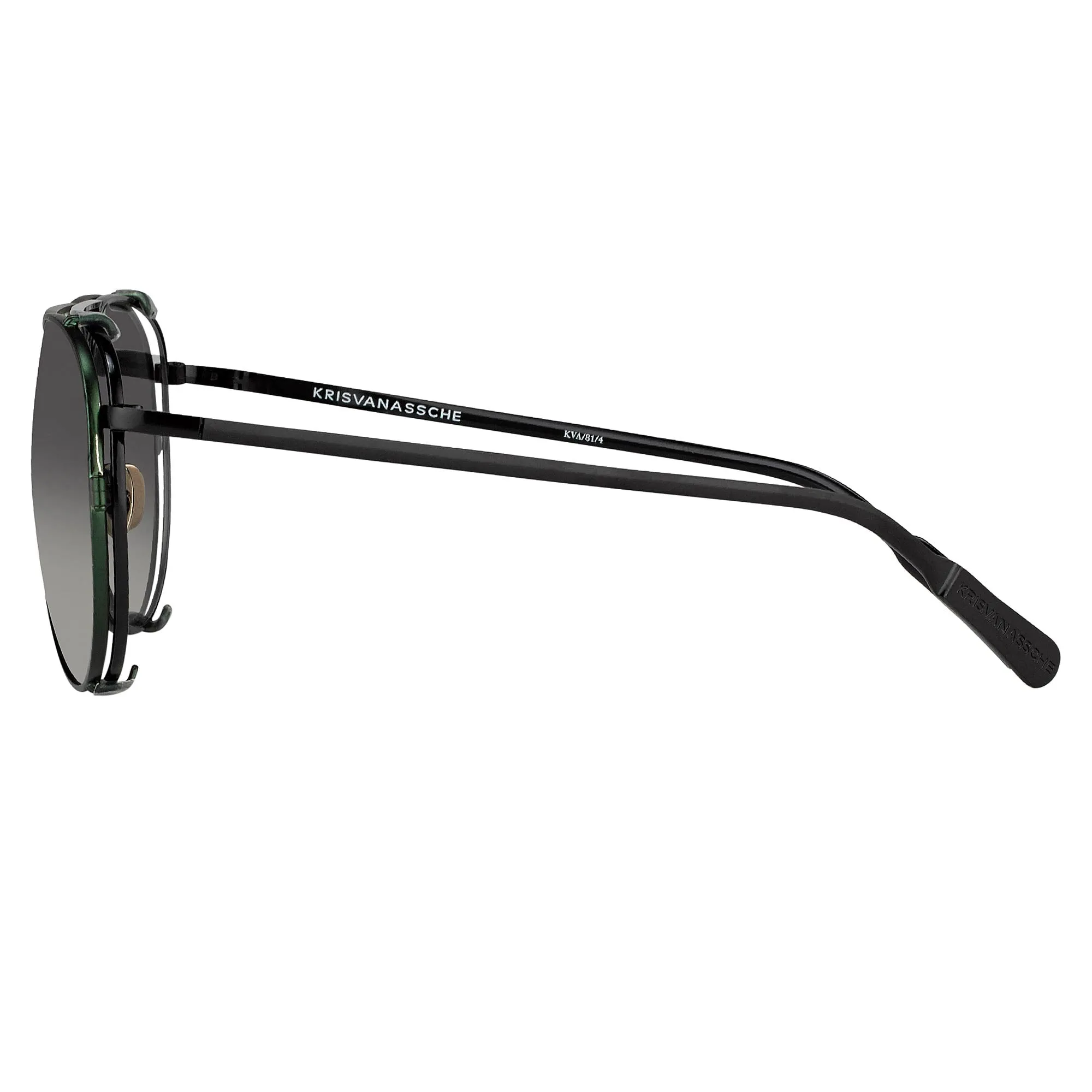 Kris Van Assche Sunglasses Green and Grey