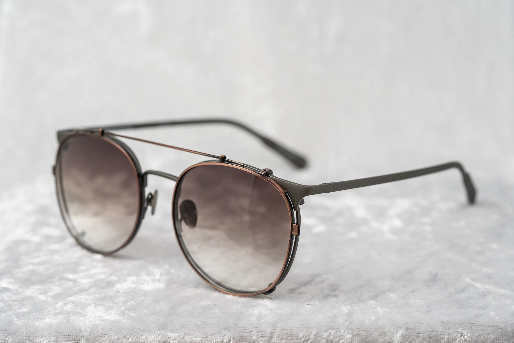 Kris Van Assche Sunglasses Round Bronze and Grey