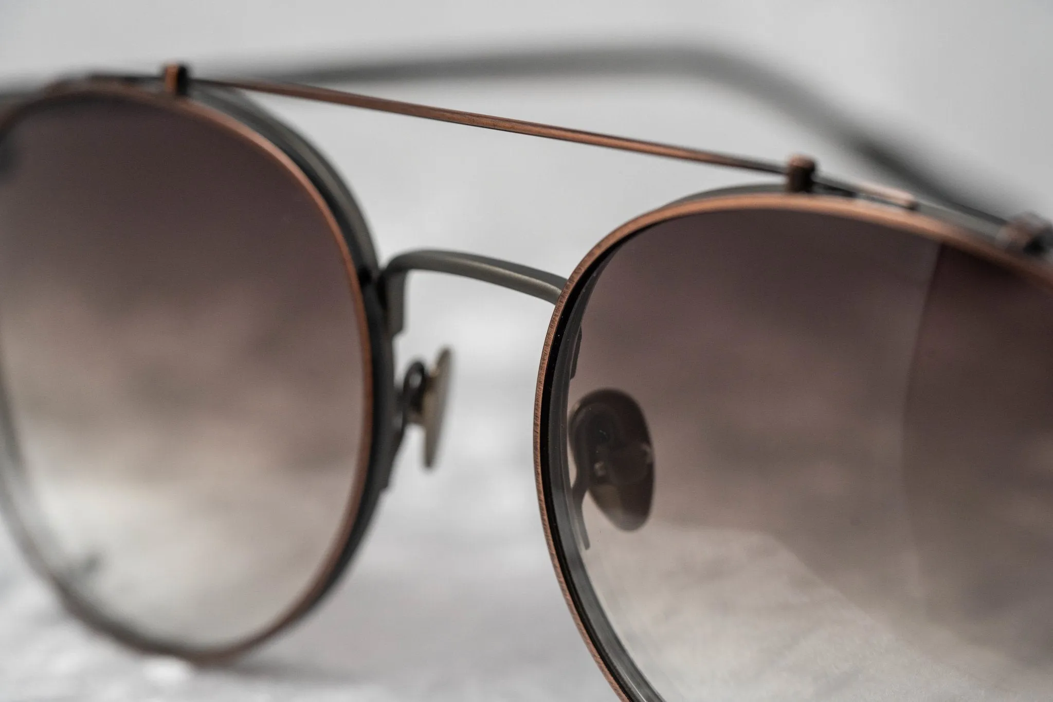 Kris Van Assche Sunglasses Round Bronze and Grey