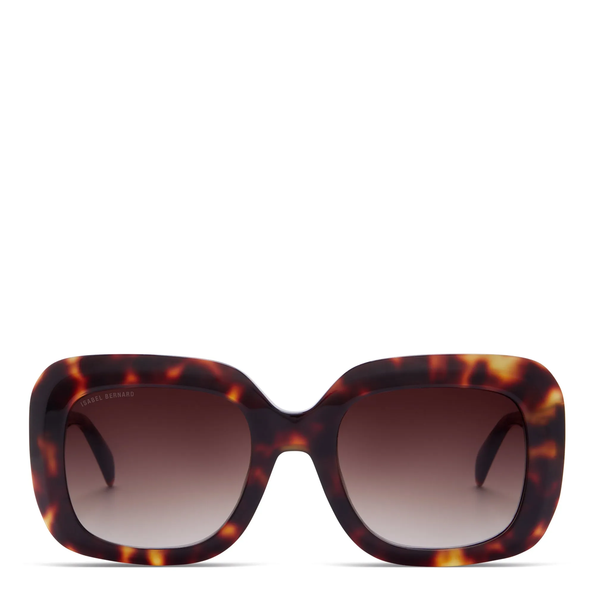 La Villette Rive brown tortoise square sunglasses with brown lenses