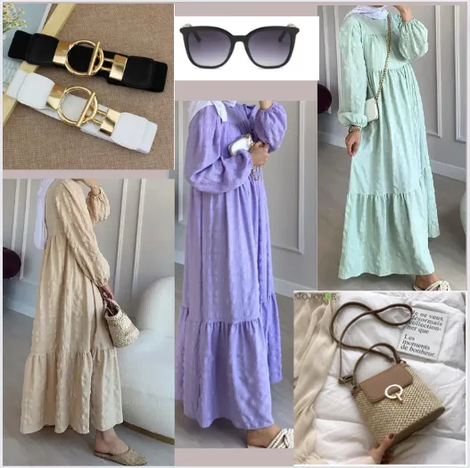 Loose Robe Fashion Dress. (Modest style dress)