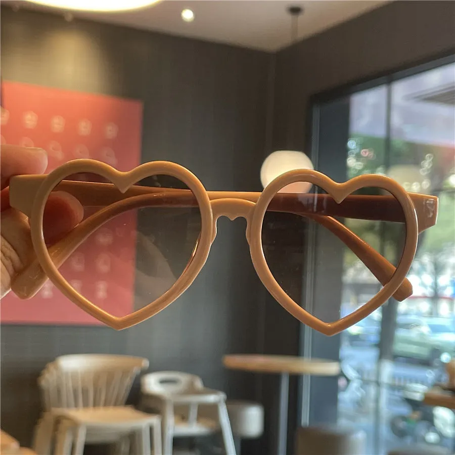 Love Gradient Children's Sunglasses Baby Sunglasses Glasses Candy Color Glasses Heart Shape Shape Jelly Color Sunglasses