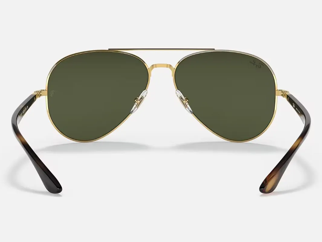 Mens Ray Ban Sunglasses Rb3675 Polished Gold/ Green Sunnies