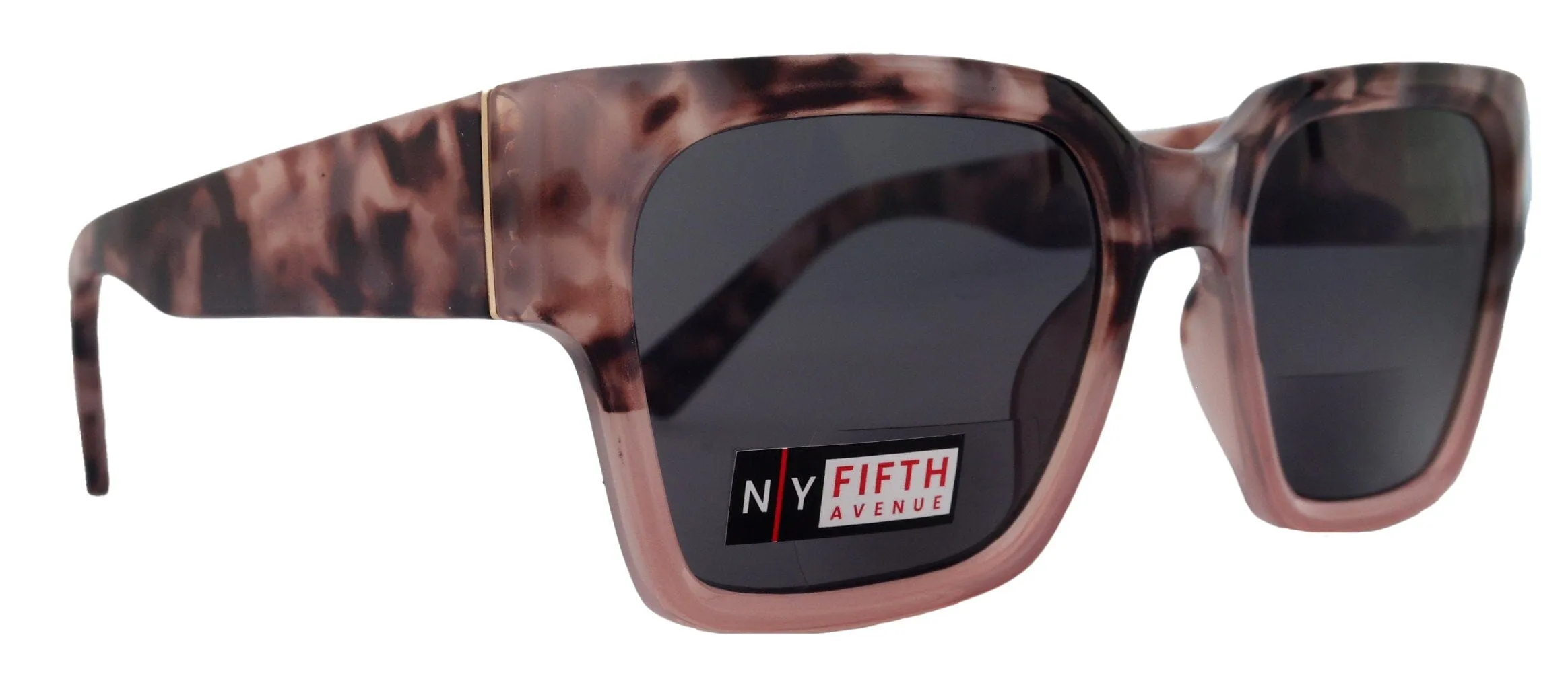 Minerva, High-End Line Bifocal (Clear On Top) Reading Sunglasses for Women OR Non-Bifocal Readers Sunglasses (Tortoiseshell Pink) NY Fifth Avenue