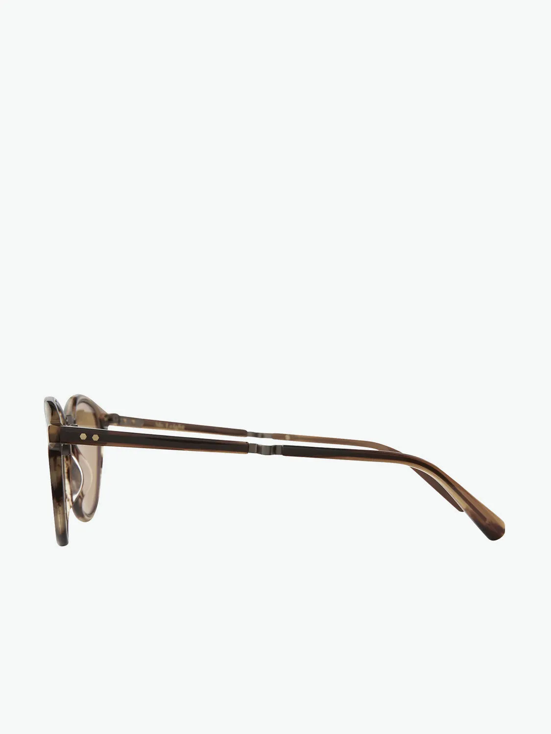 Mr Leight Round Dark Tortoiseshell Sunglasses