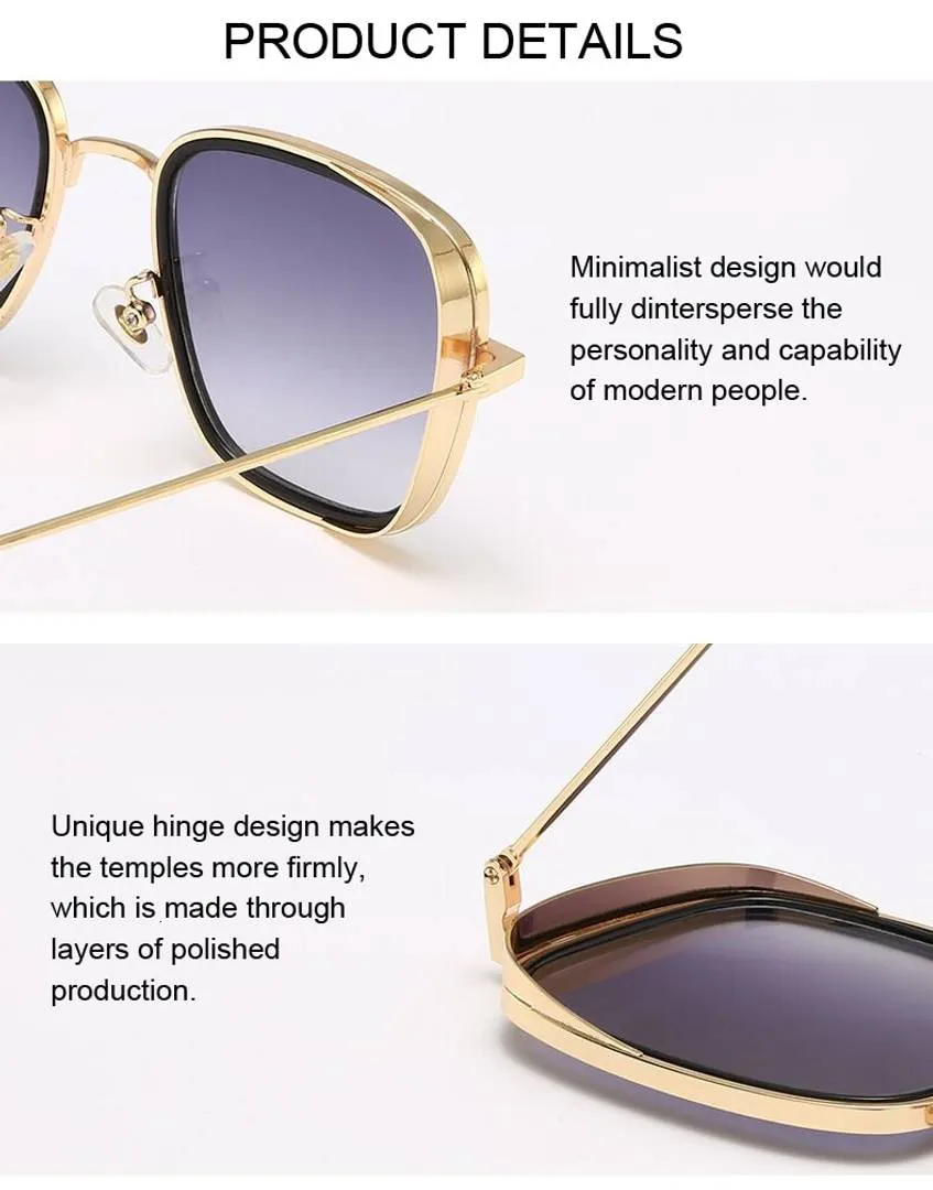 Must Have Stylish Sunglasses For Men & Boys (Golden-Black)