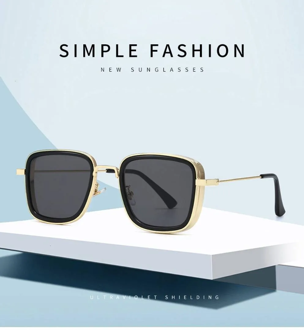 Must Have Stylish Sunglasses For Men & Boys (Golden-Black)