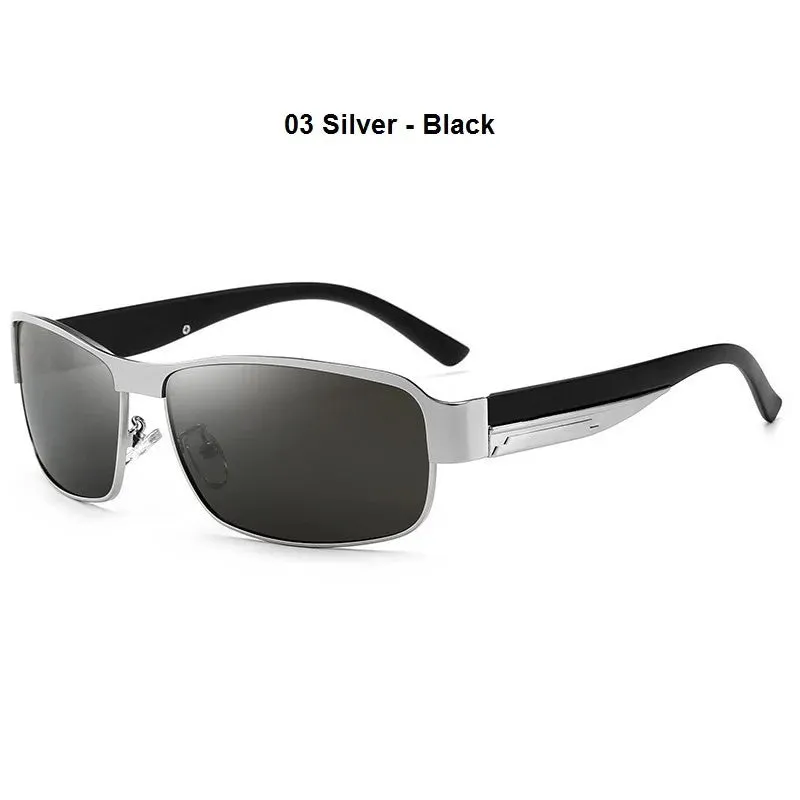 New Men's Polarized Sunglasses High-Quality Driving Fishing Sun Glasses For Men Vintage Metal Male Shades Man Anti-glare UV400