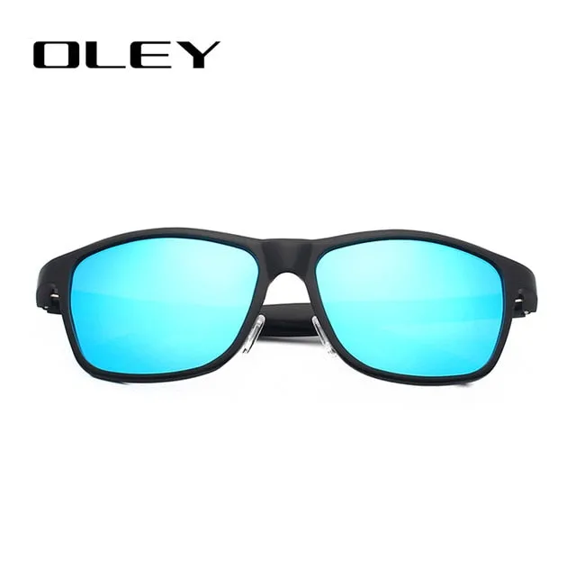 Oley Brand Men's Polarized Sunglasses Business Classic Full Frame Aluminum Magnesium Y0934