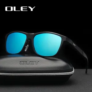 Oley Brand Men's Polarized Sunglasses Business Classic Full Frame Aluminum Magnesium Y0934