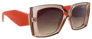 Penelope, High-End Line Bifocal (Clear On Top) Reading Sunglasses for Women OR Non-Bifocal Readers Sunglasses (Orange light Brown) NY Fifth Avenue