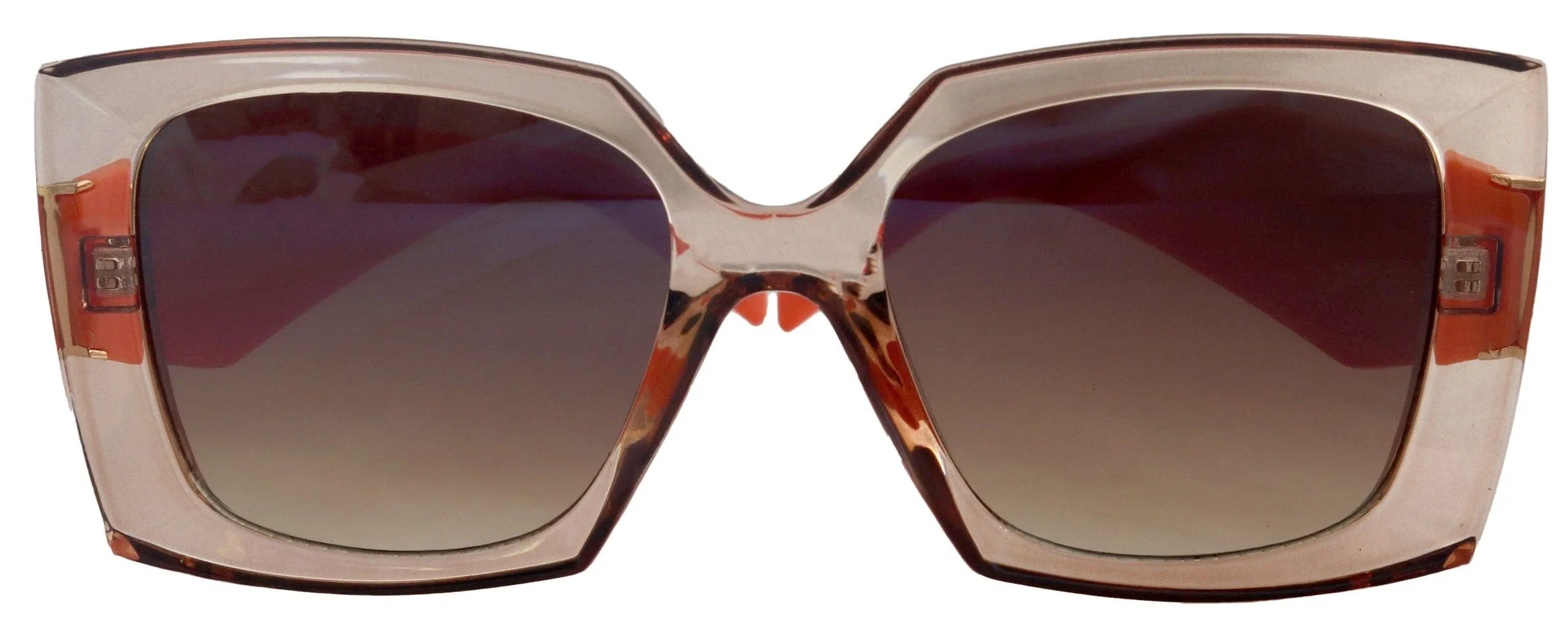 Penelope, High-End Line Bifocal (Clear On Top) Reading Sunglasses for Women OR Non-Bifocal Readers Sunglasses (Orange light Brown) NY Fifth Avenue