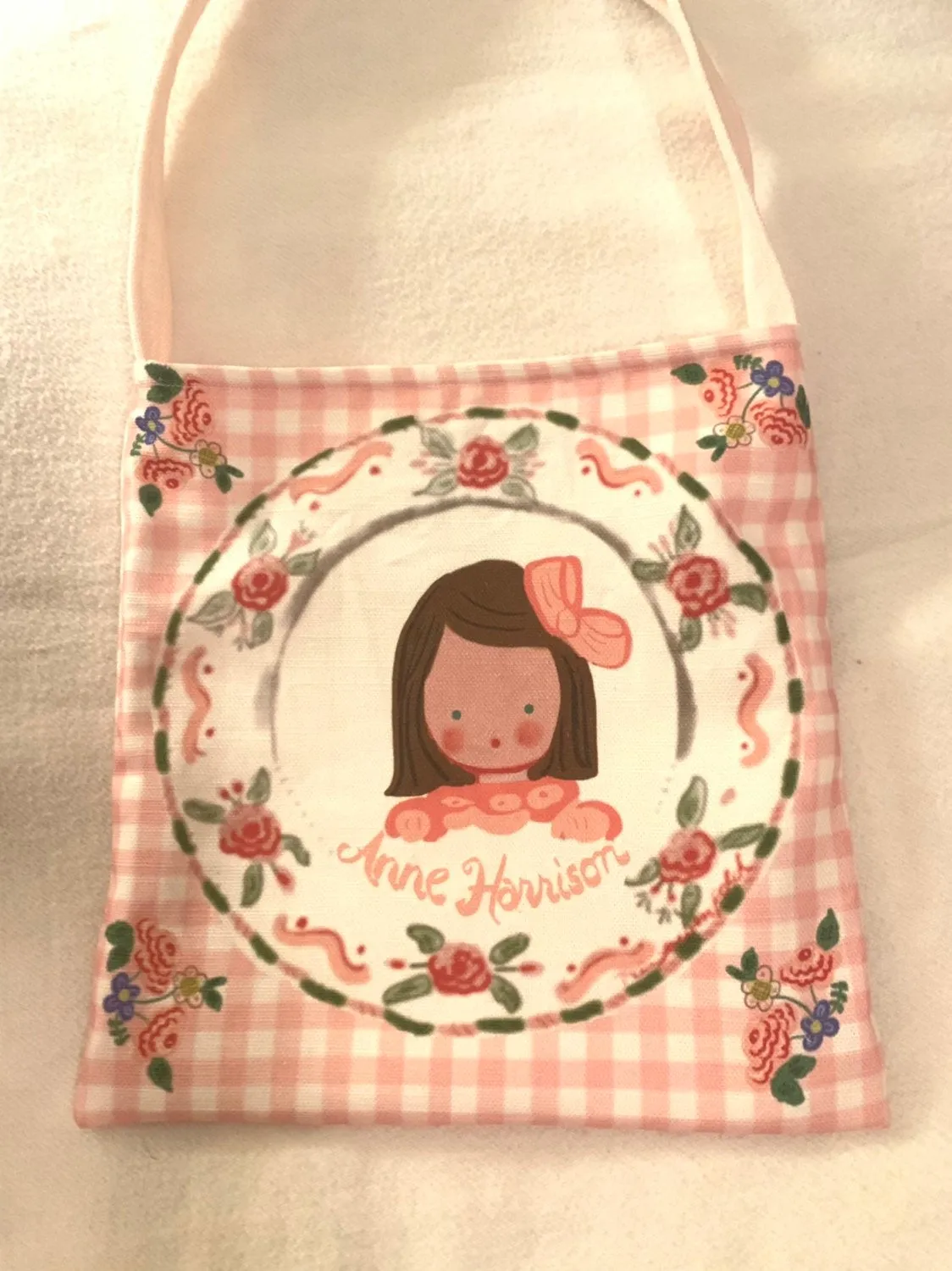 Pink Gingham Purse for Girls