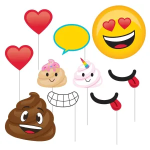 Poop Emoji Photo Booth Props