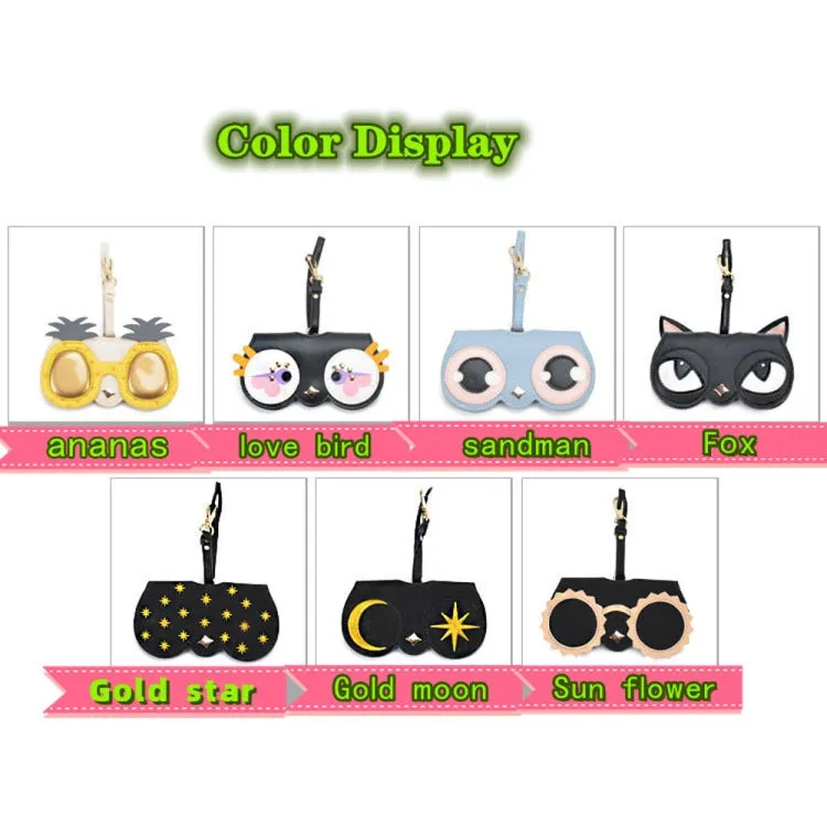 PU Sunglasses Bag Cute Quirky Sunglasses Box(Cute Mouse)