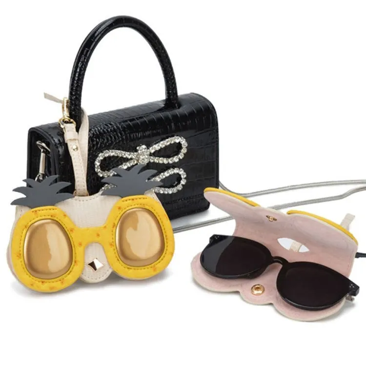 PU Sunglasses Bag Cute Quirky Sunglasses Box(Cute Mouse)