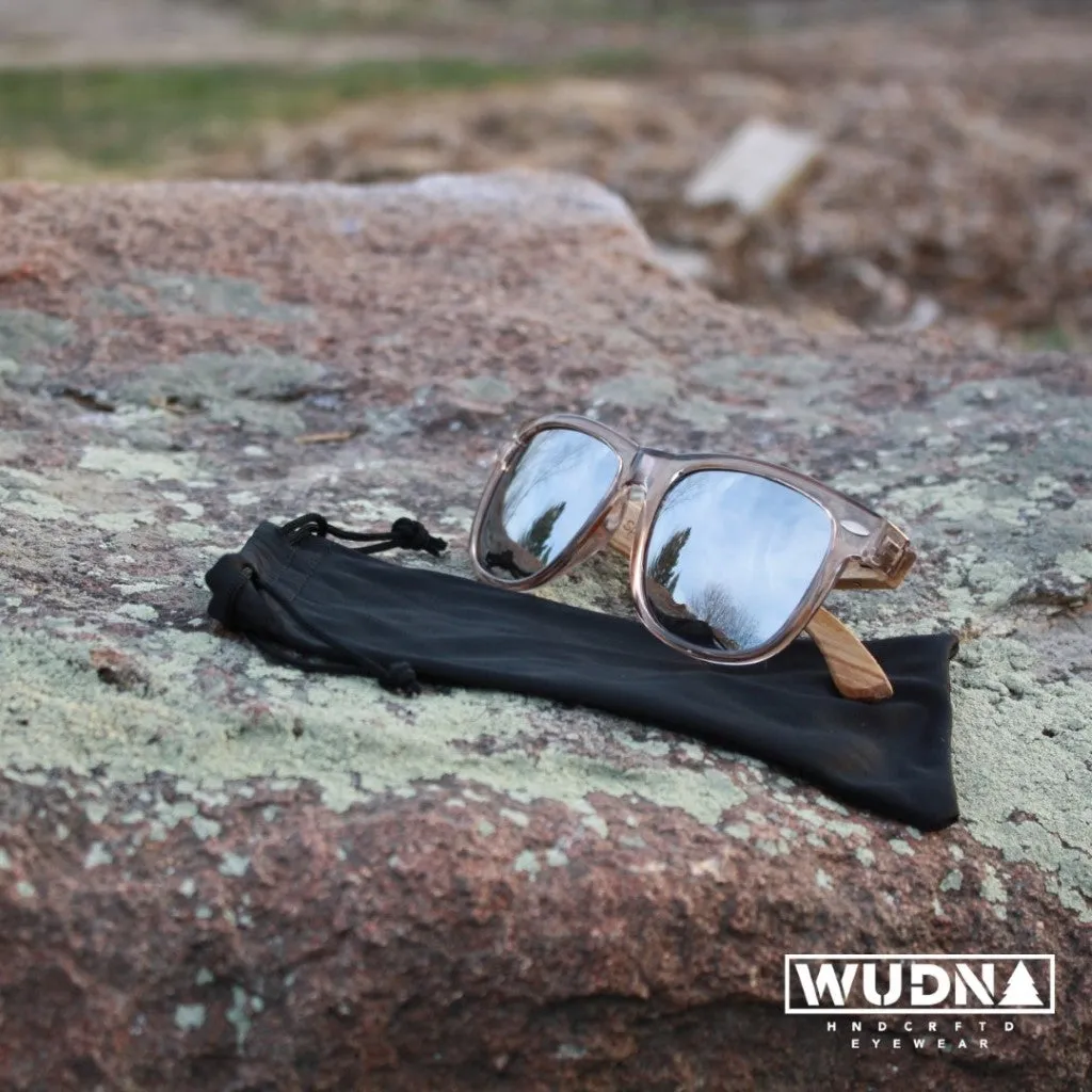 Real Zebra Wood Wanderer Sunglasses by WUDN