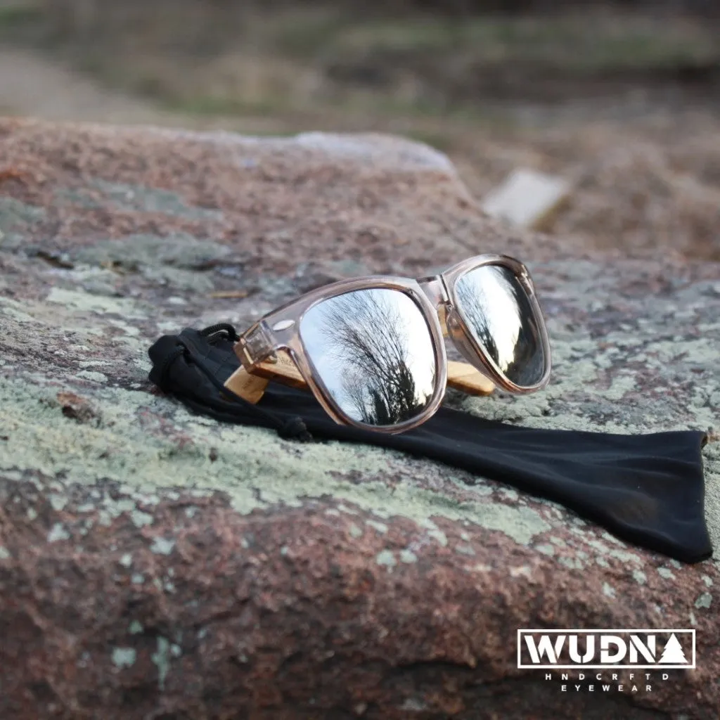 Real Zebra Wood Wanderer Sunglasses by WUDN