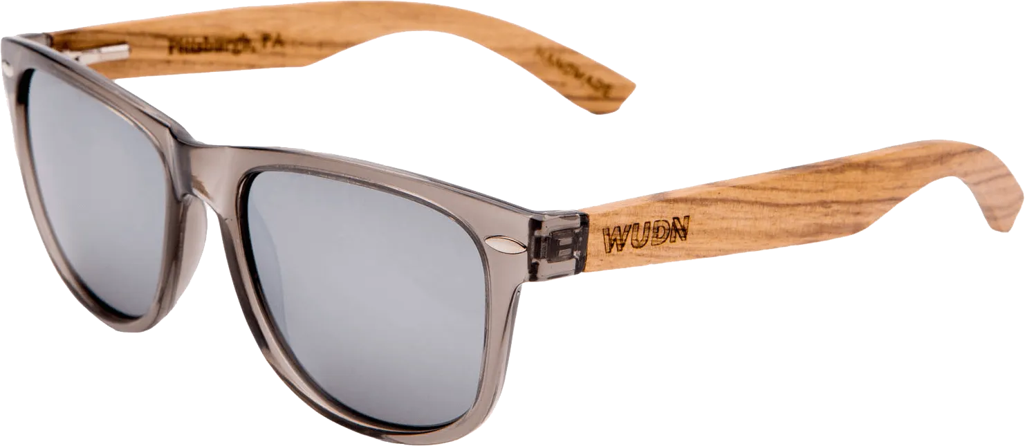 Real Zebra Wood Wanderer Sunglasses by WUDN