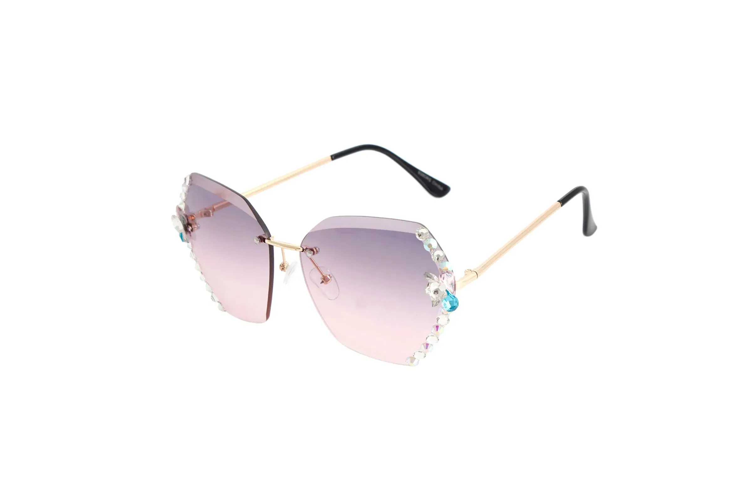 Rhinestone Edge Sunglasses