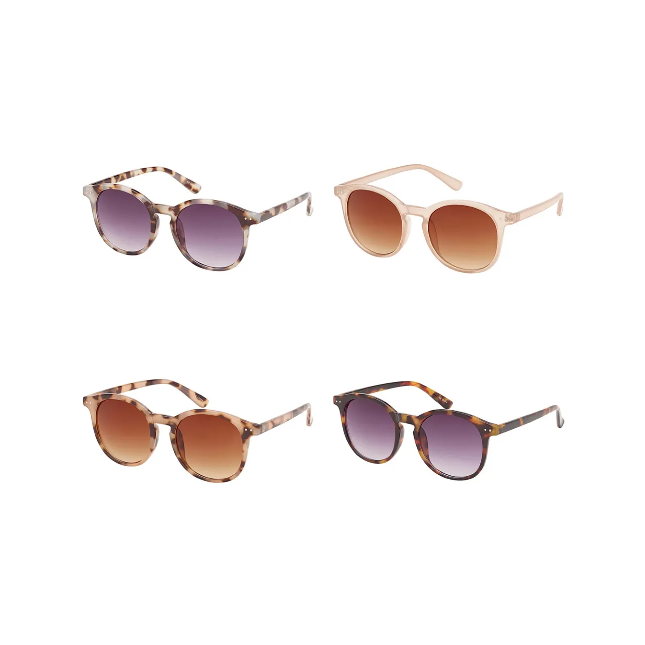 Rose Round Keyhole Sunglasses - Adult