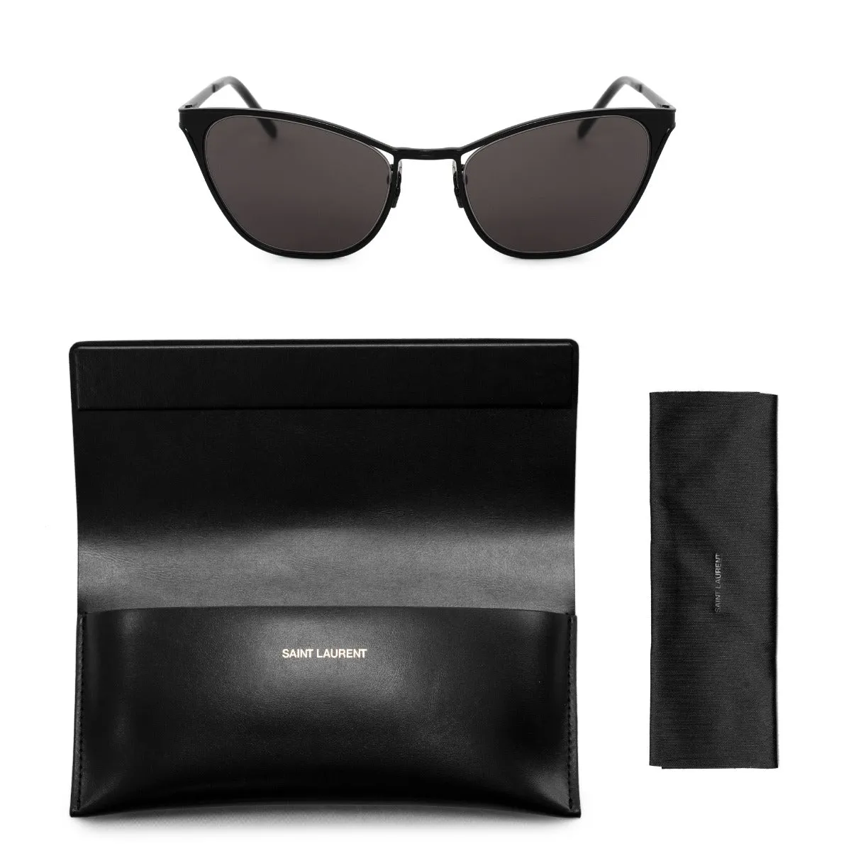 Saint Laurent Cat Eye Sunglasses SL409 002 55