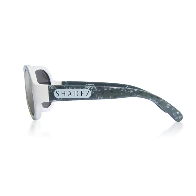 SHADEZ Kids Sunglasses Designers T-Rex Grey Junior: 3-7 years