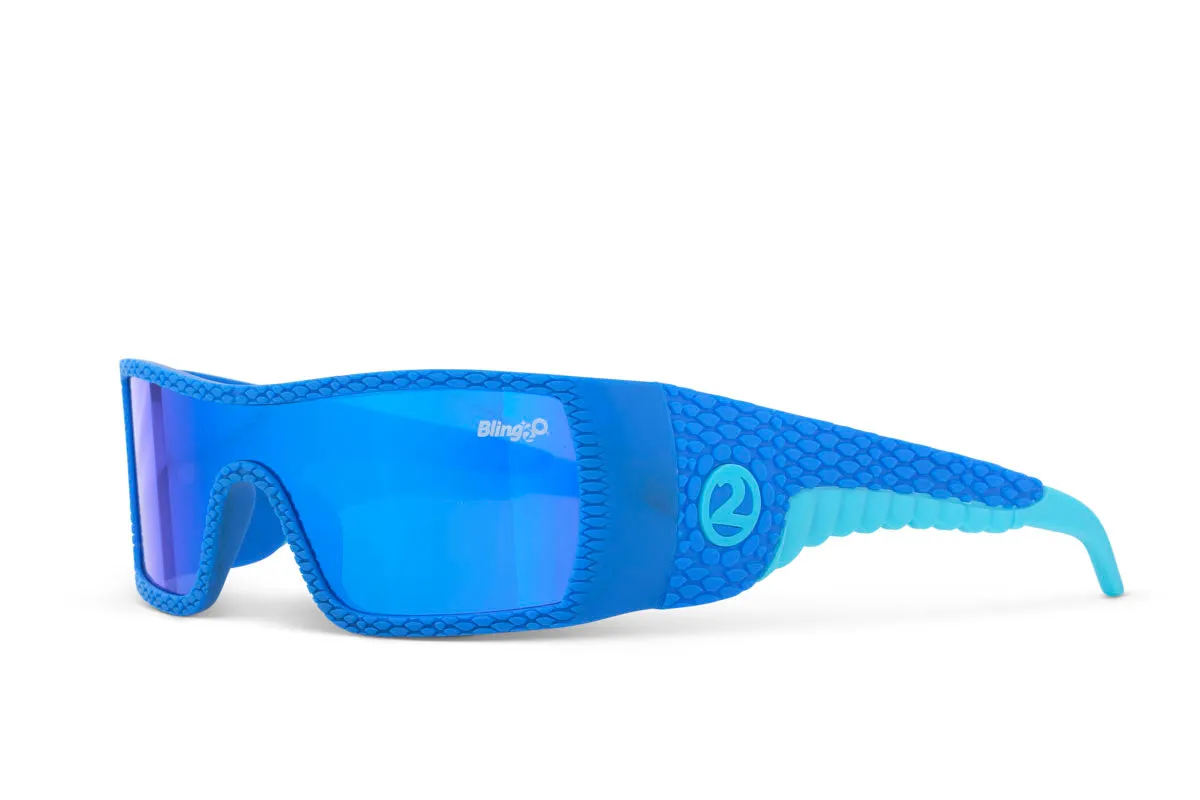 Sky Blue Stegosaurus Kids' Sunglasses