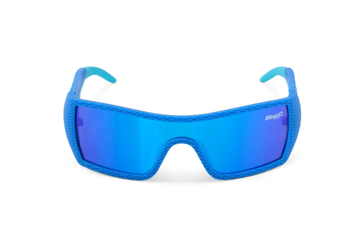 Sky Blue Stegosaurus Kids' Sunglasses