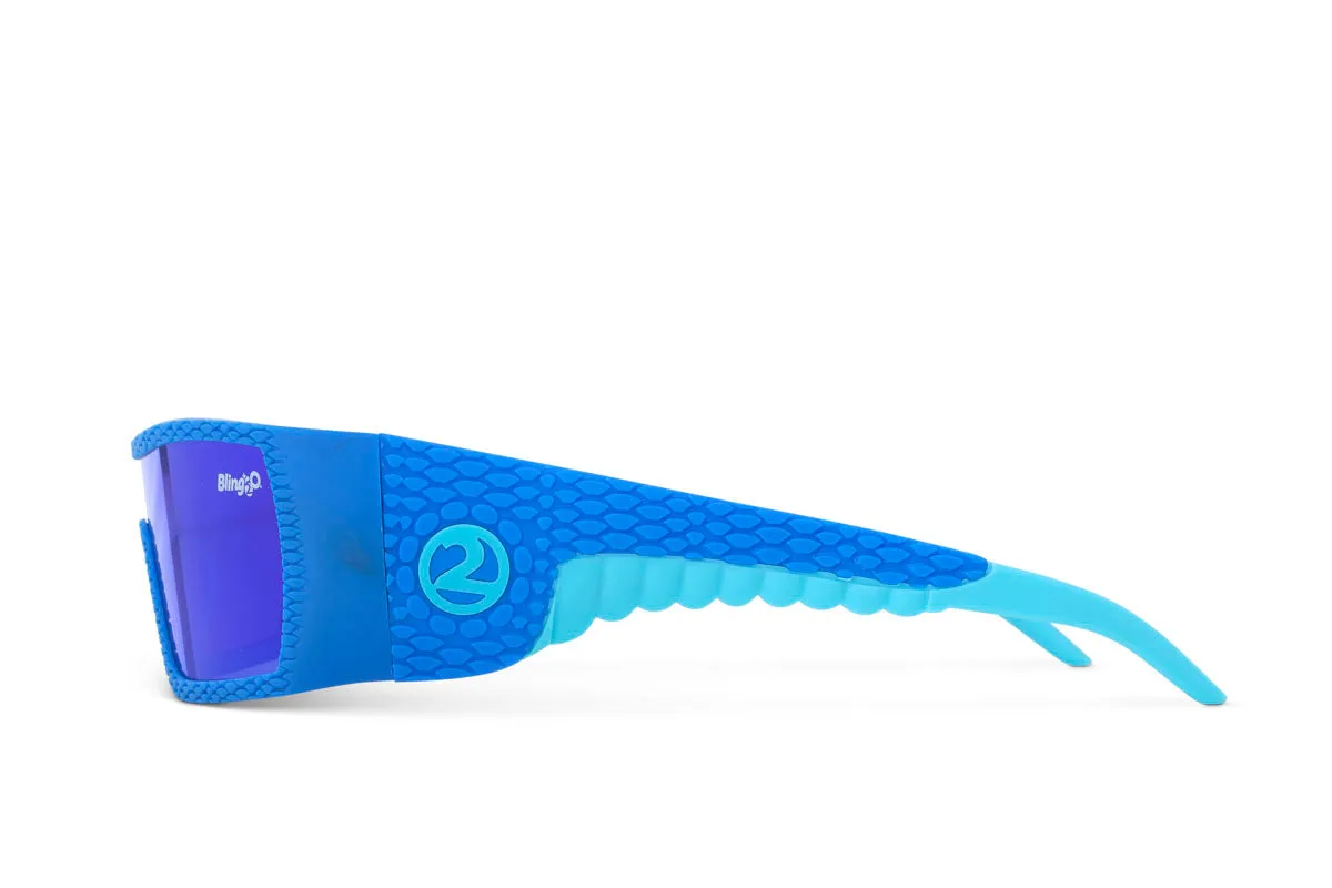 Sky Blue Stegosaurus Kids' Sunglasses