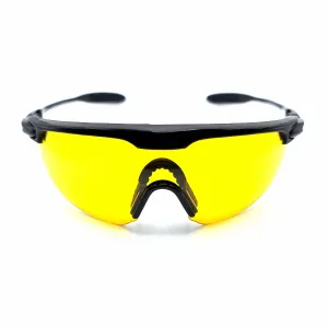 Spaceman Half Frame Sport Night Driving Yellow Lens Safety Glasses