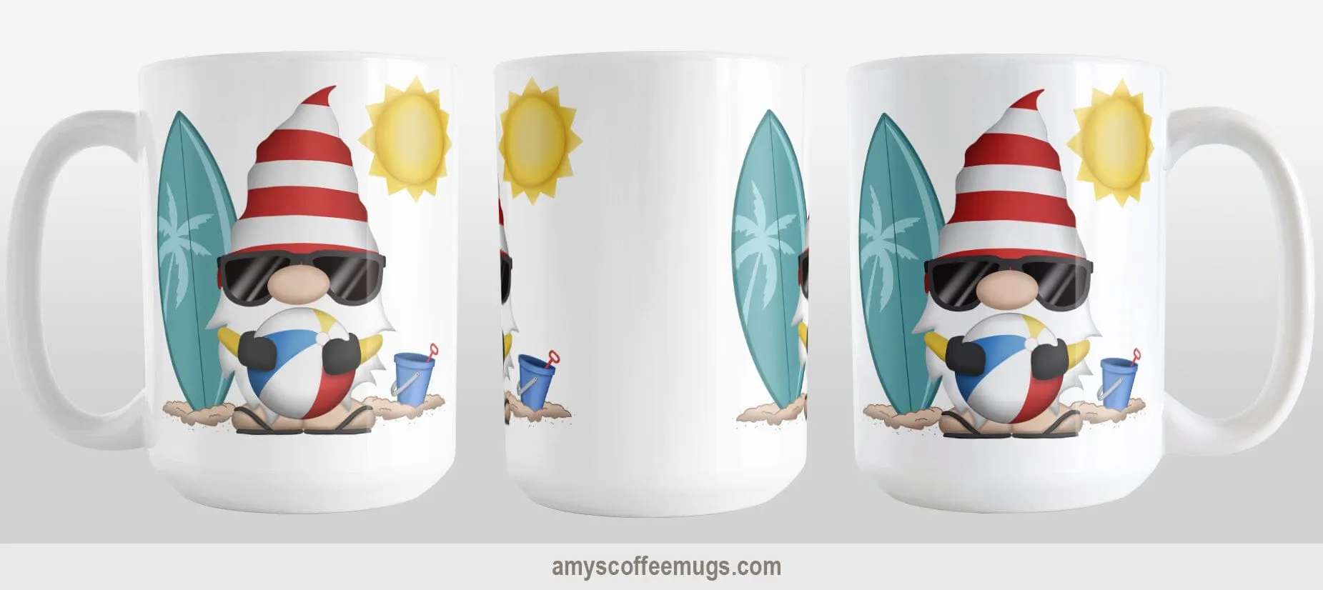 Summer Beach Gnome Mug