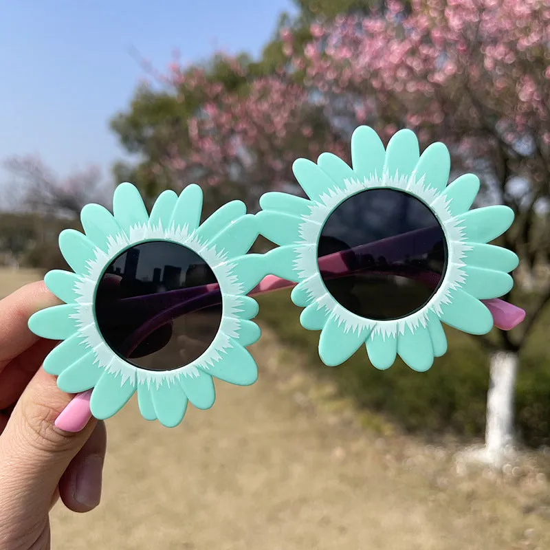 Sunflower sunglasses sunflower children's sunglasses glasses boys and girls universal sunglasses exaggerated funny show play