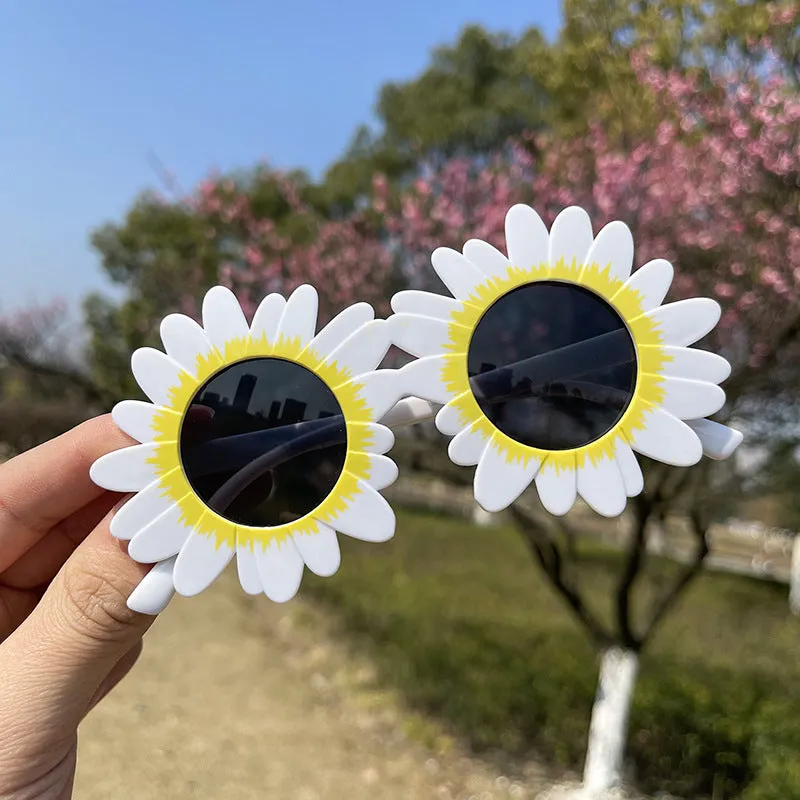 Sunflower sunglasses sunflower children's sunglasses glasses boys and girls universal sunglasses exaggerated funny show play