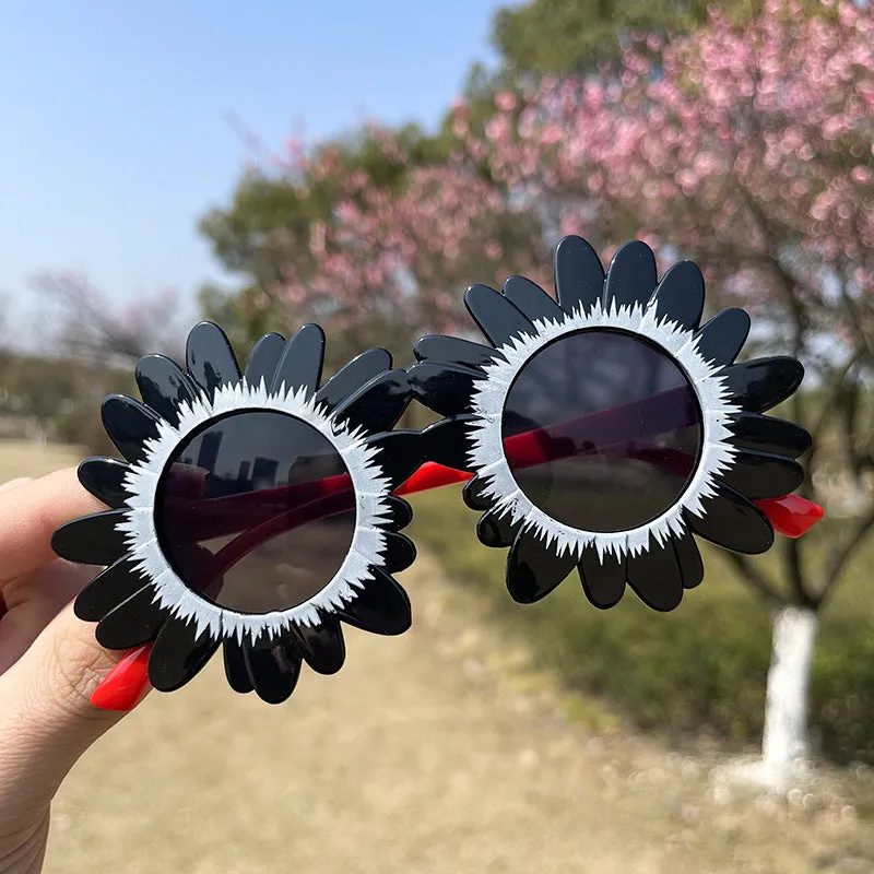 Sunflower sunglasses sunflower children's sunglasses glasses boys and girls universal sunglasses exaggerated funny show play