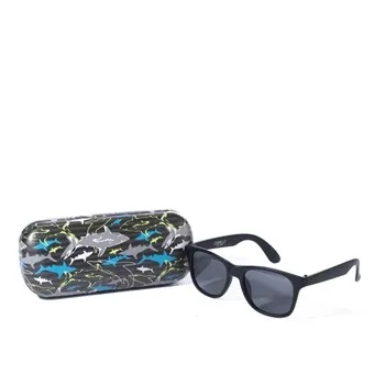 Sunglass and Case Set Round Full Frame Sunglasses Boys/Girls - Random Style Pick