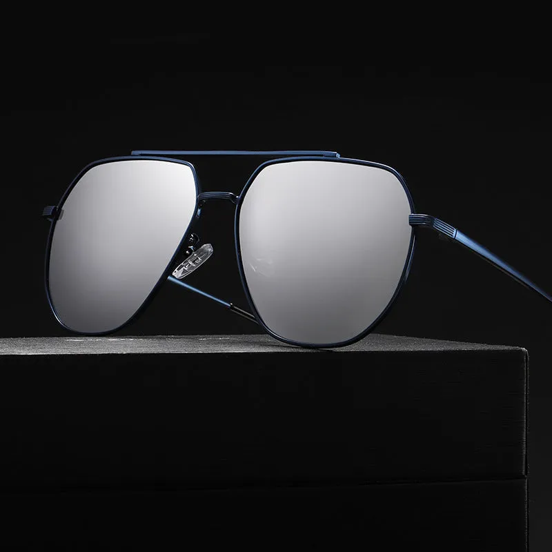 Sunglasses for men, special sunglasses for driving and fishing, square frame driving mirror, anti-UV