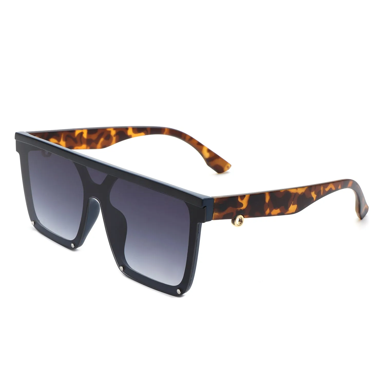 Sunquest - Oversized Square Flat Top Sunglasses for Women